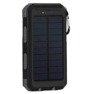 Solar Power Bank Real 20000 mAh Dual USB External Waterproof Polymer Battery Charger Outdoor Light Lamp Powerbank Ferisi