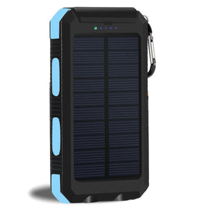 Solar Power Bank Real 20000 mAh Dual USB External Waterproof Polymer Battery Charger Outdoor Light Lamp Powerbank Ferisi