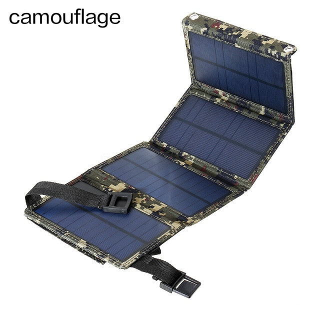 Foldable 20W USB Solar Panel Portable Folding Waterproof Solar Panel Charger Mobile Power Battery Charger