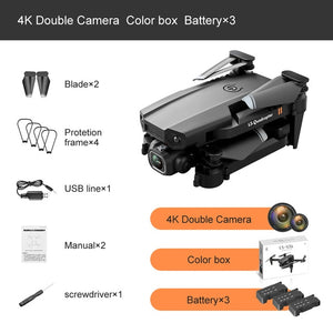 2020 New Mini Drone XT6 4K 1080P HD Camera WiFi Fpv Air Pressure Altitude Hold Foldable Quadcopter RC Drone Kid Toy GIft