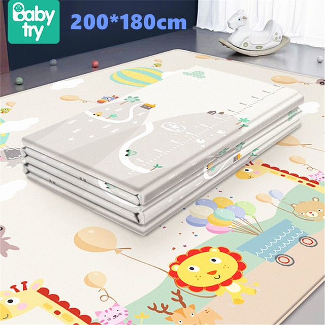 200x180 Baby Play Mat Large Eco-Friendly Foldable Crawling Playmat Soft Carpet Mats Baby Toys For Children Mat Kid Rug