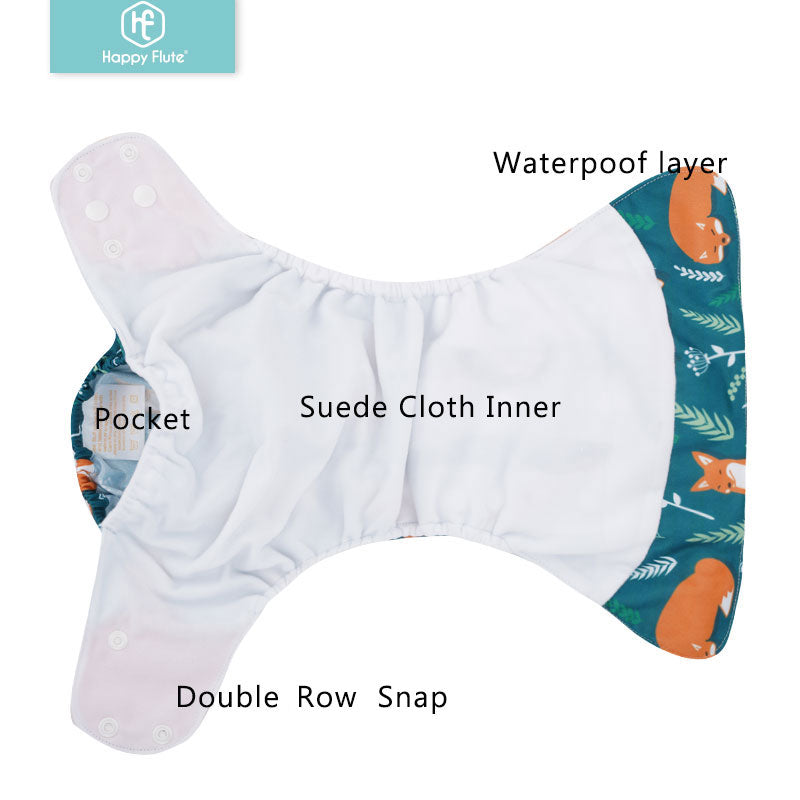 4pcs Washable Eco-friendly Cloth Diaper