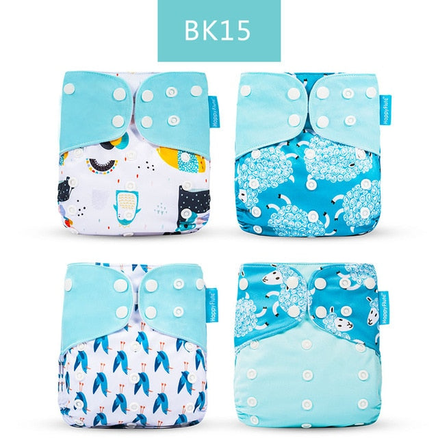 4pcs Washable Eco-friendly Cloth Diaper